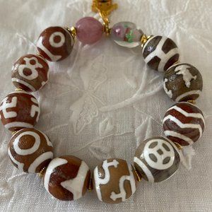 Tibetan Dzi Beads bracelet